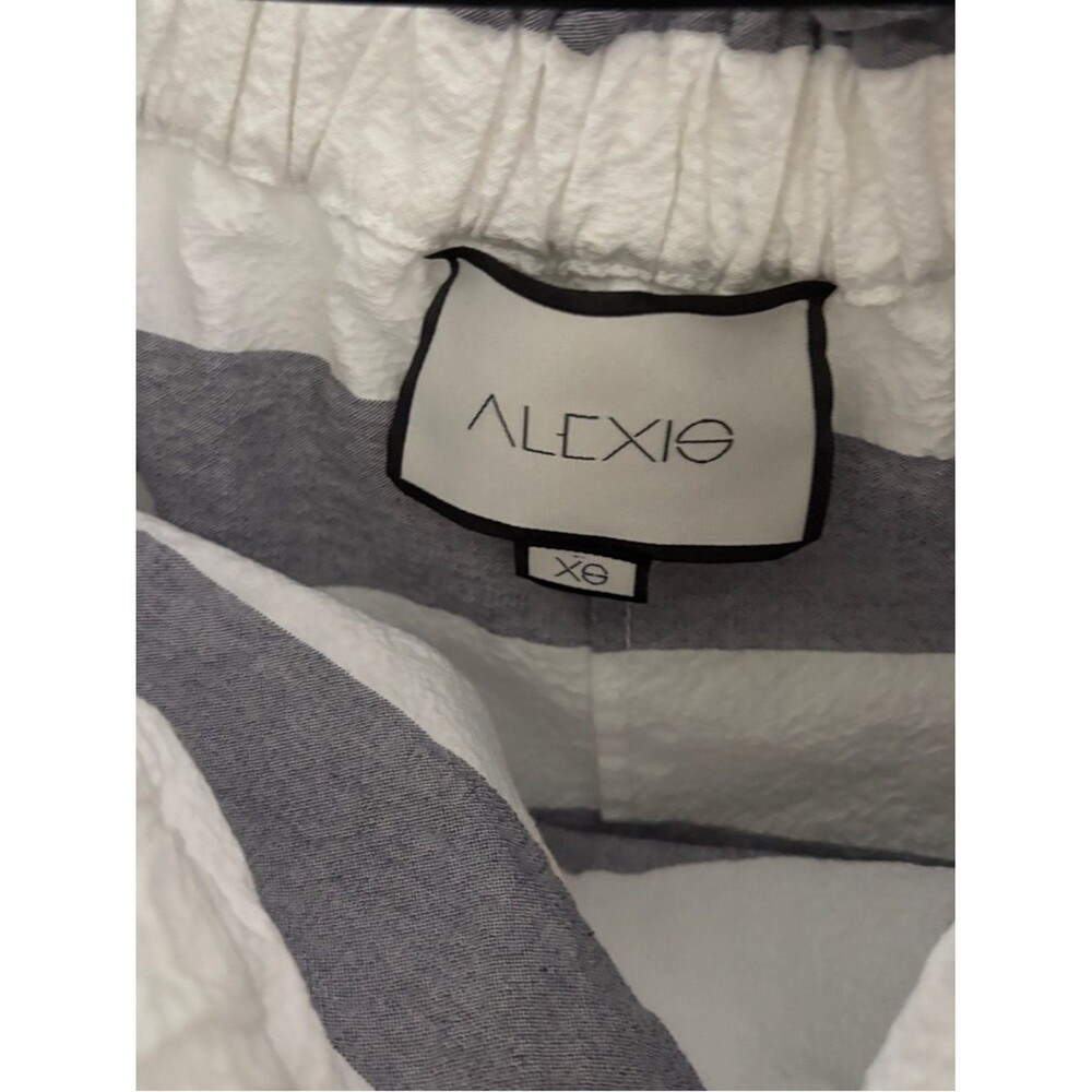 ALEXIS Striped Mini Ruched Dress - Picture 7 of 8
